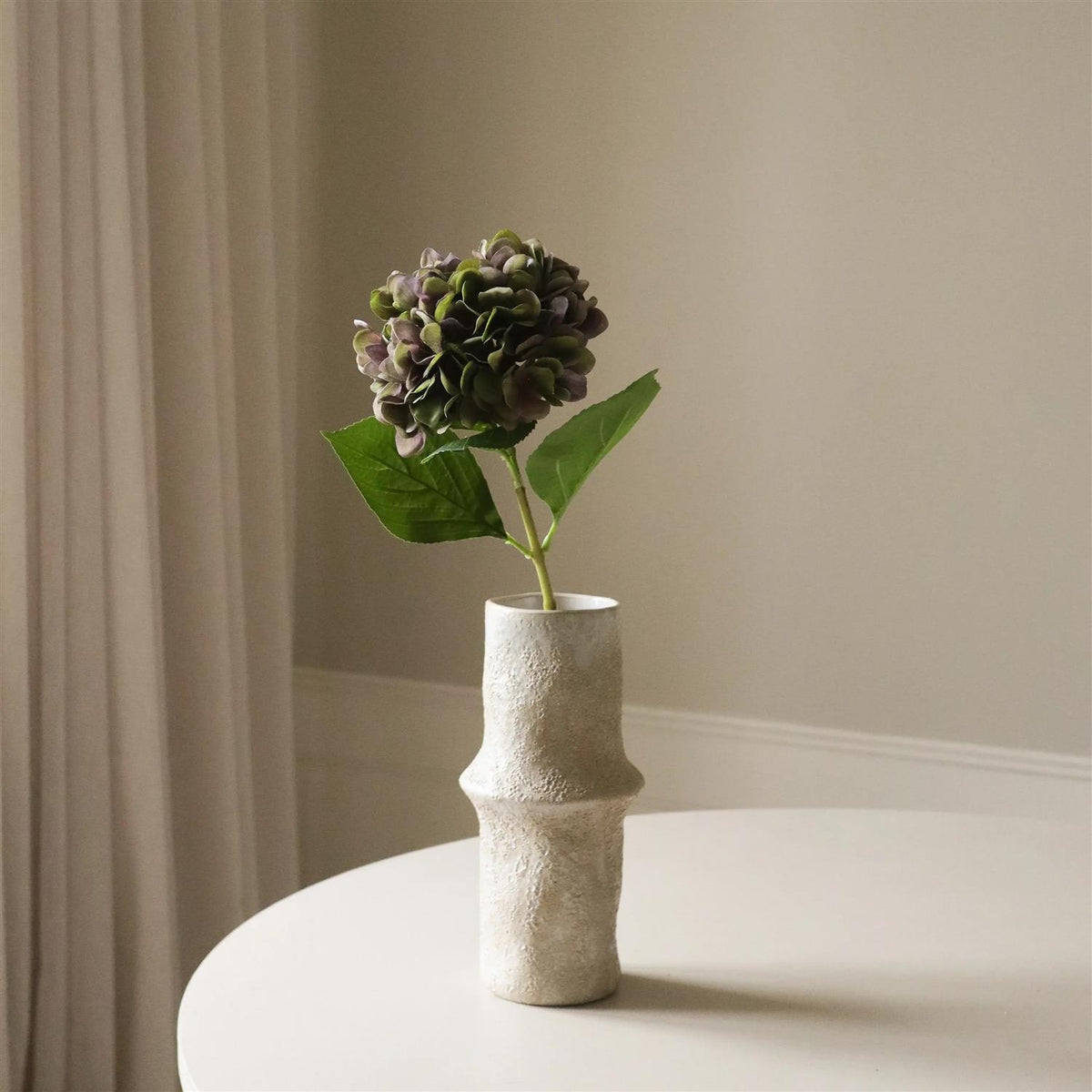 Pale purple hydrangea flower