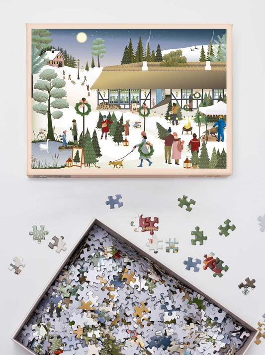 Christmas tree farm puslespill 1000 brikker