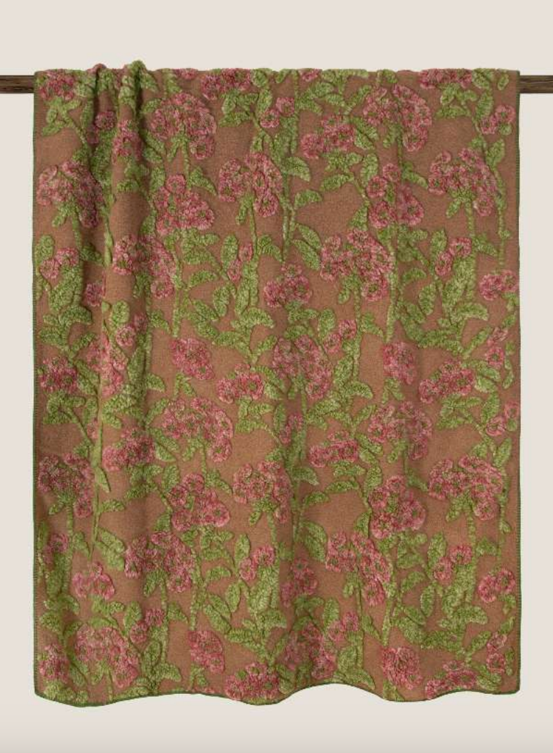 Easy Boiled Wool Old Flower pledd, 150x190