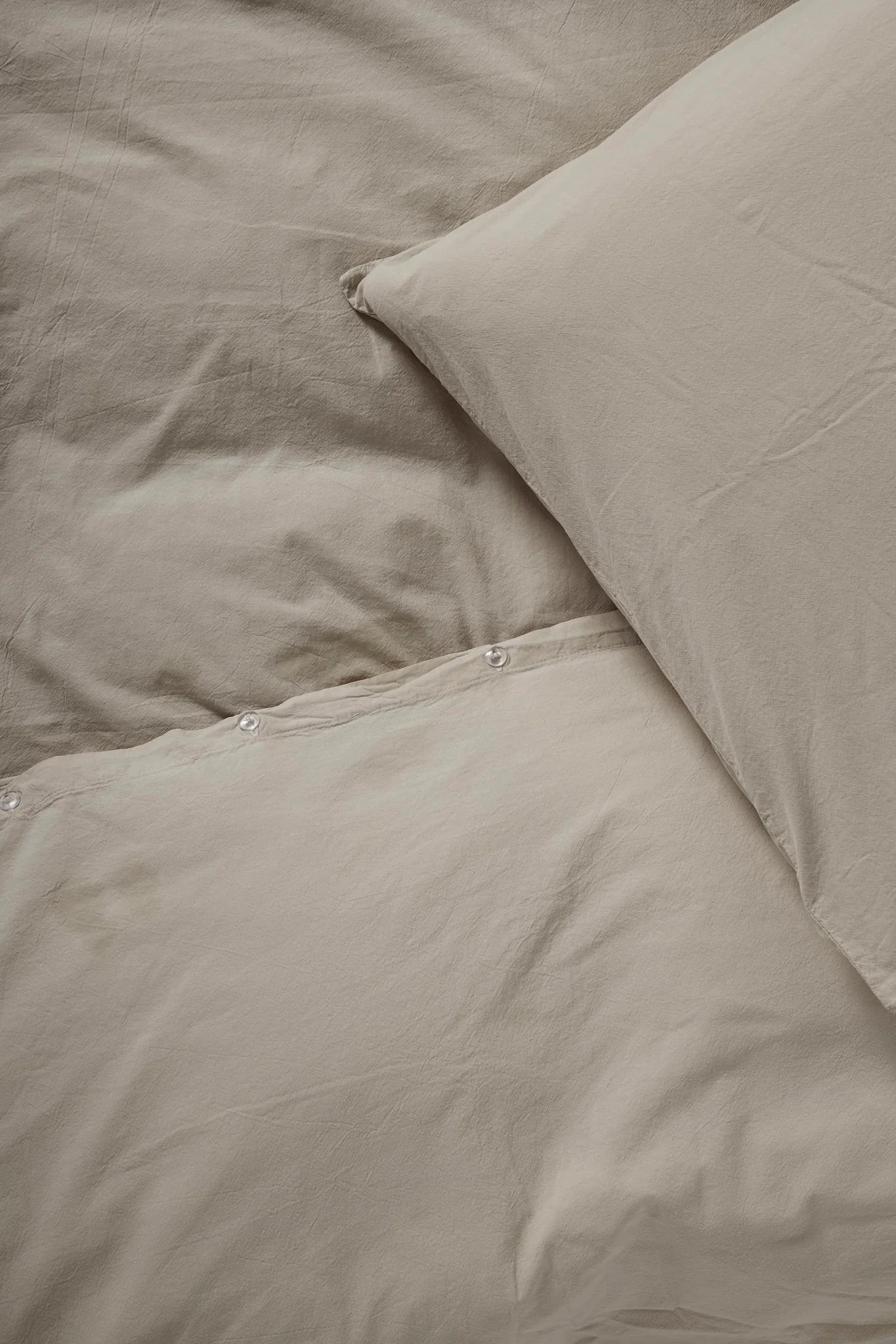 Stone bed linen greige, sengetøy 140x220/ 50x70