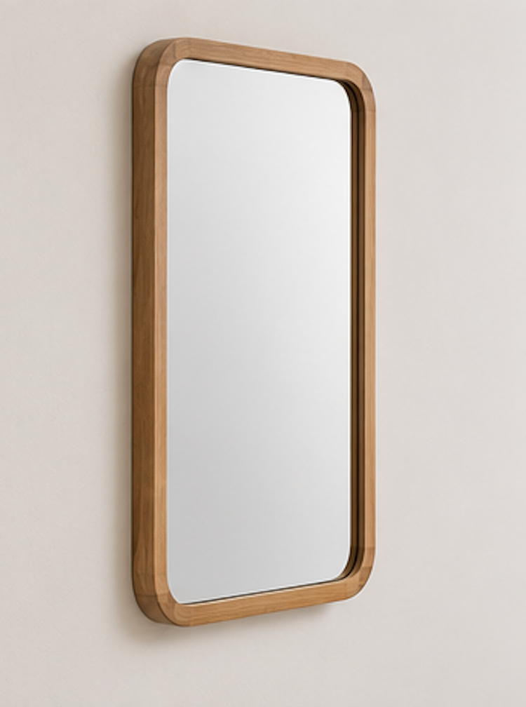 Speil teak 60x80x5 cm