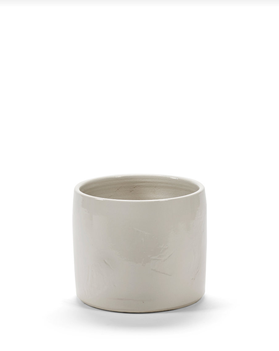 Blomsterpotte 02 white vaso