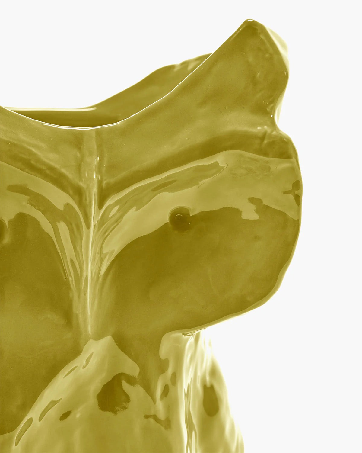 Owl vase S yellow after midnight