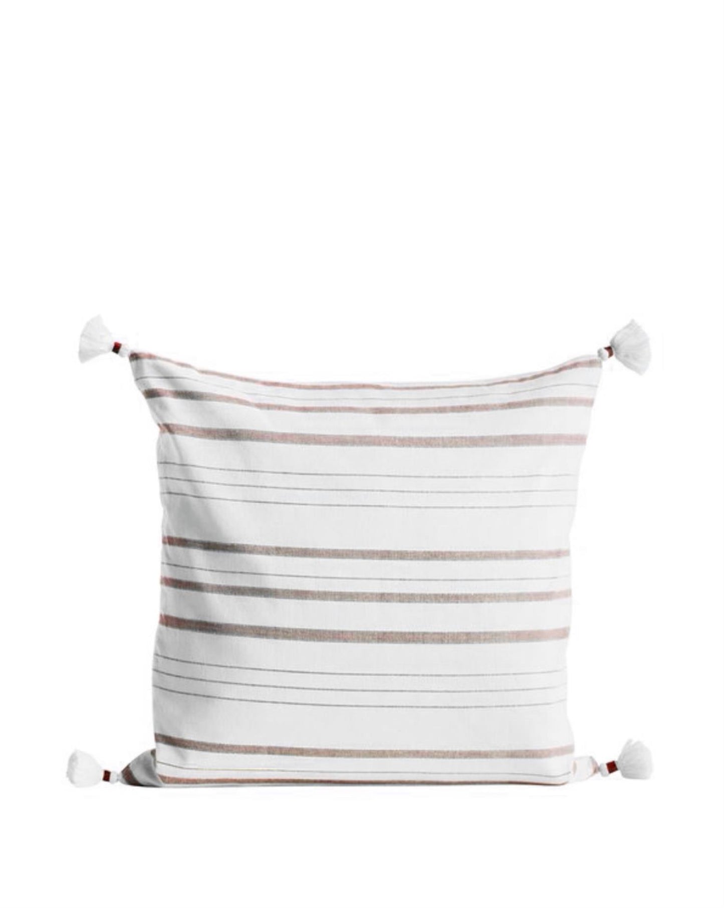 Putetrekk stripe, terrakotta 50x50 cm