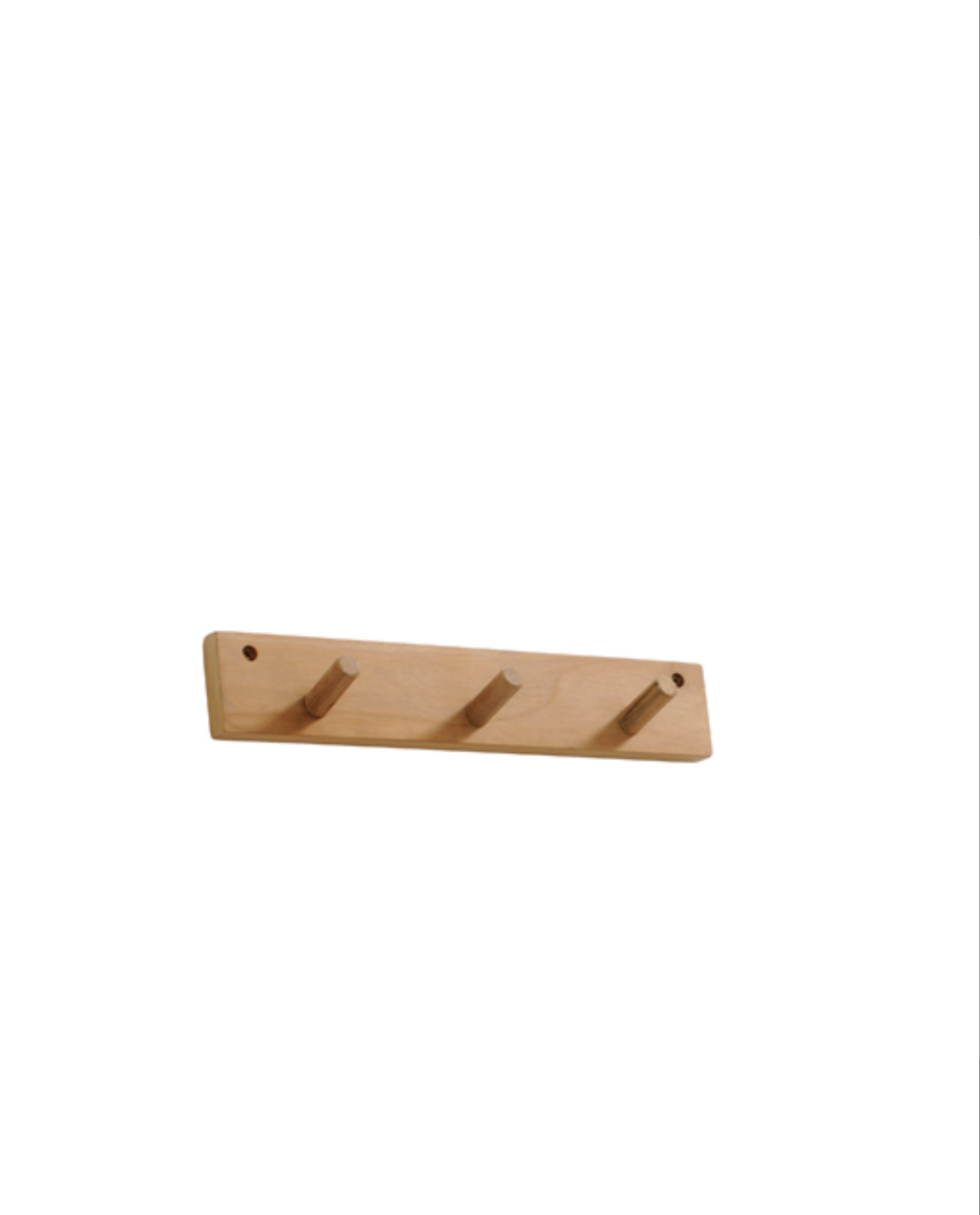 Knaggrekke med 3 kroker, teak