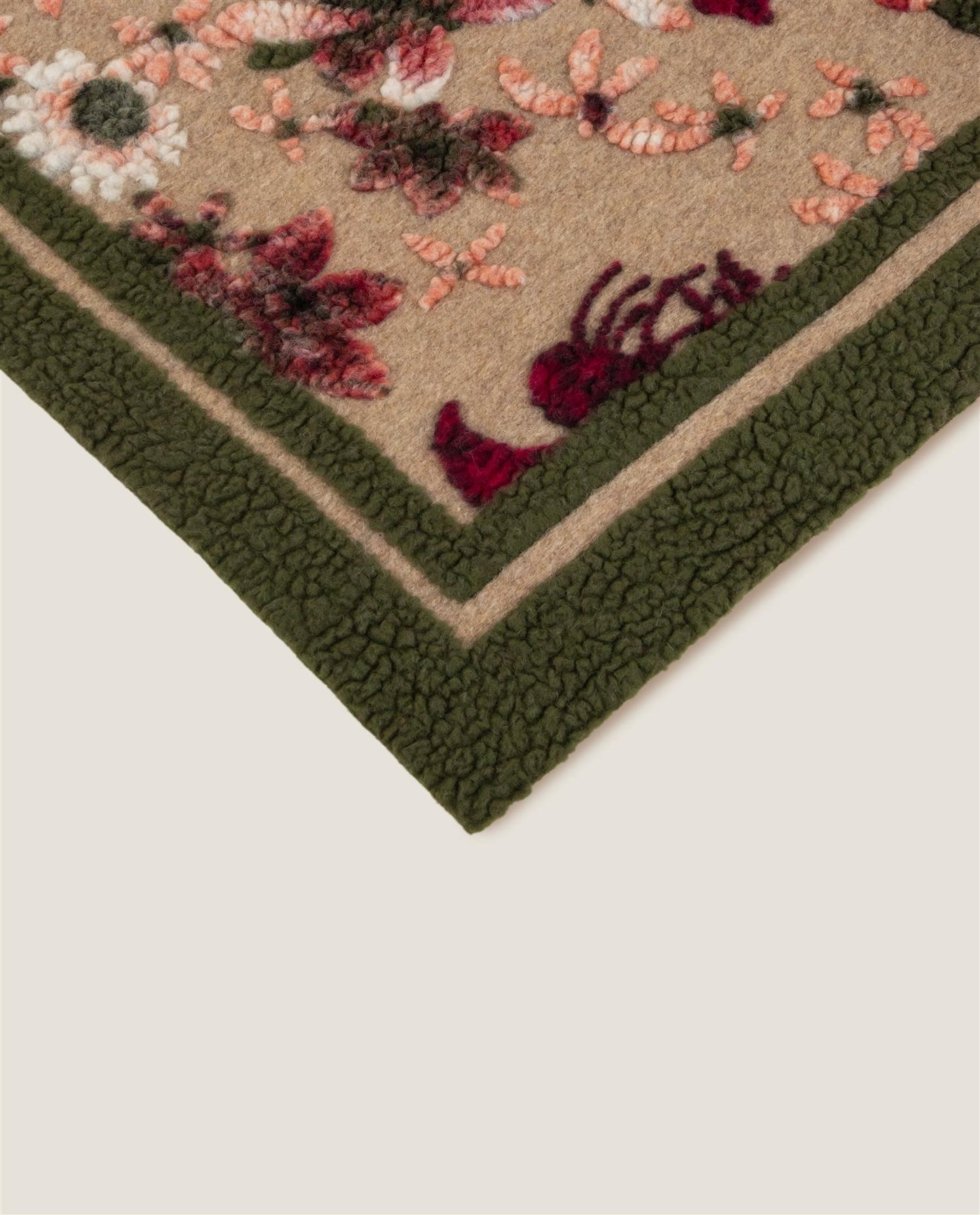 Soft Boiled Wool Greenery Arazzo pledd, 150x190