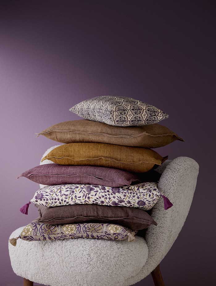 Putetrekk 50x50 Linen espresso