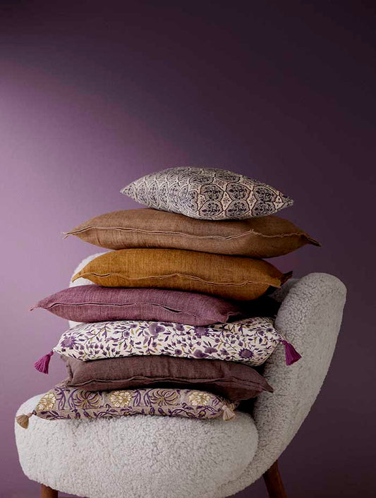 Putetrekk 50x50 Linen espresso