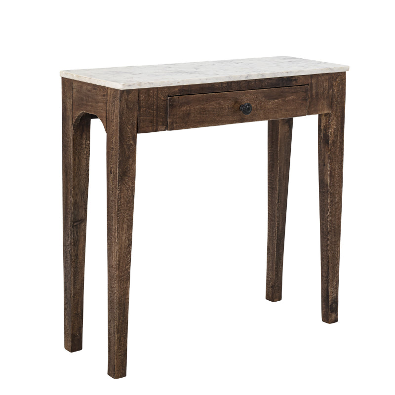 Hauge Sidebord, Brun hvit marmor
