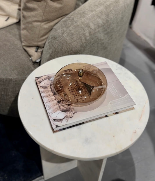 Oljelampe Disc champagne brass, Large