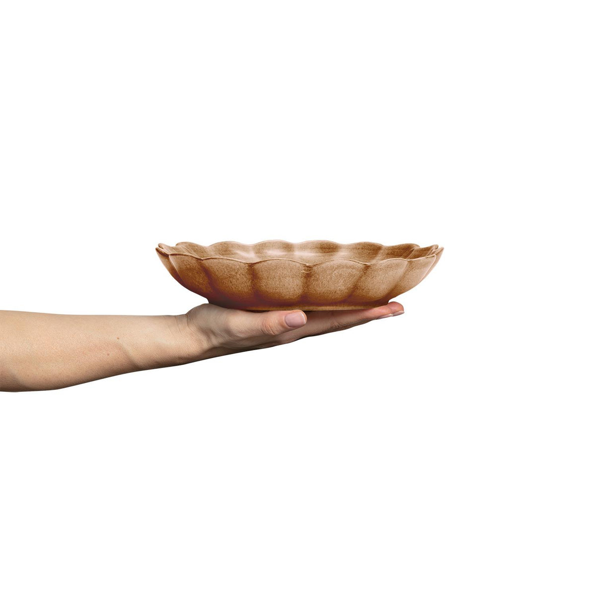 Oyster Skål 24 cm, Cinnamon