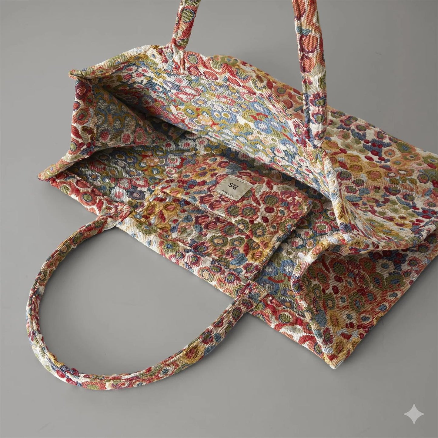 Alethe spring flower tote, large multi