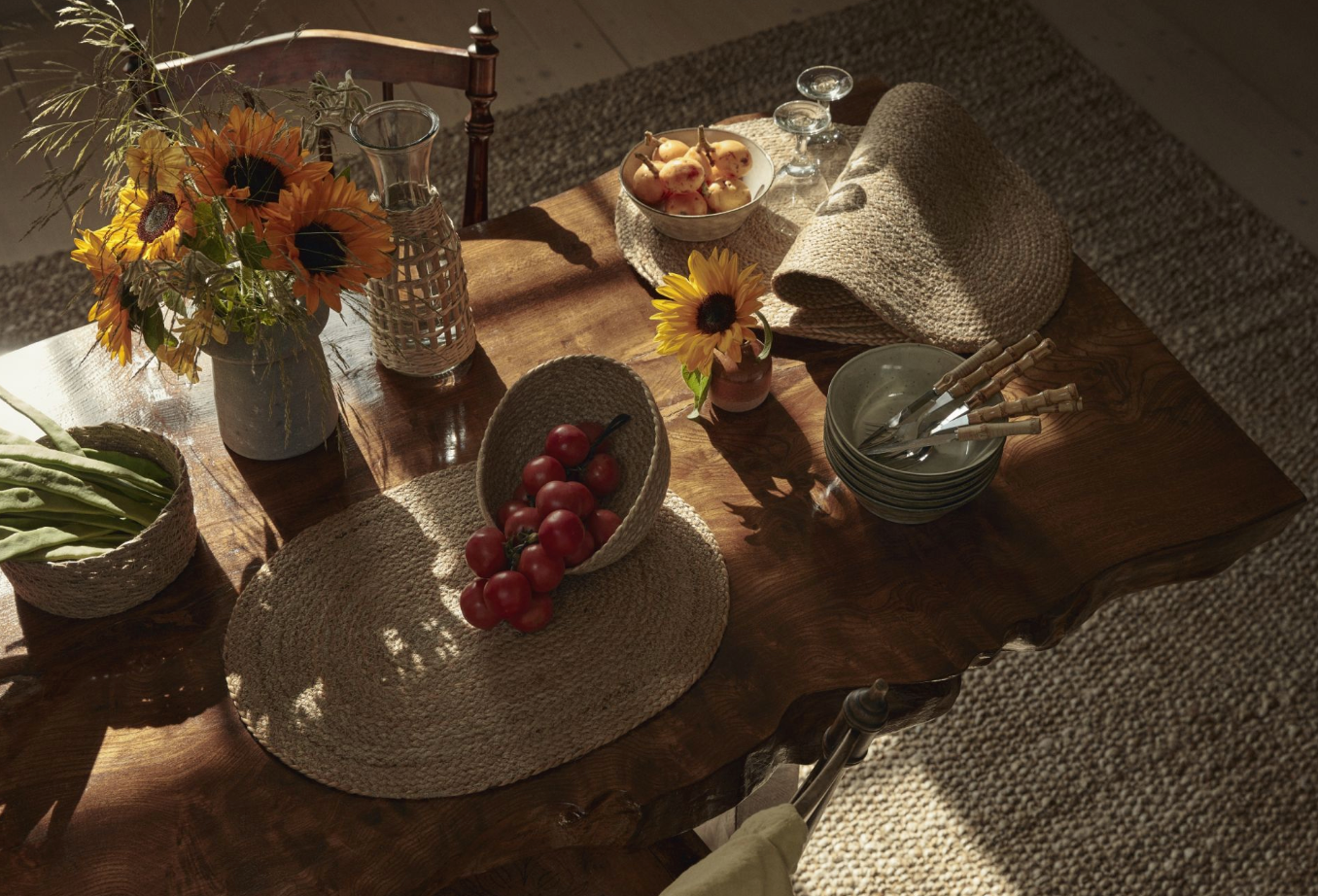 Spisebrikke Elin Oval, Natural