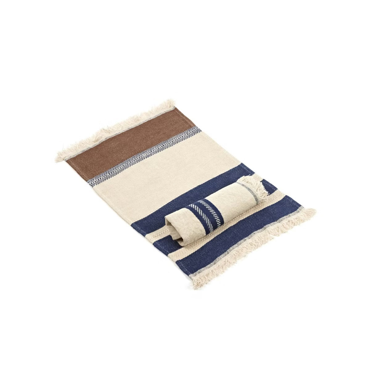 Marina stripe indigo bordbrikke 35x50 cm