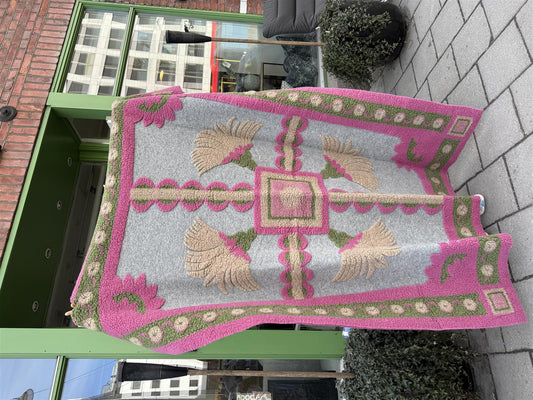 Soft Boiled Wool Trionfale grigio pledd, 150x190