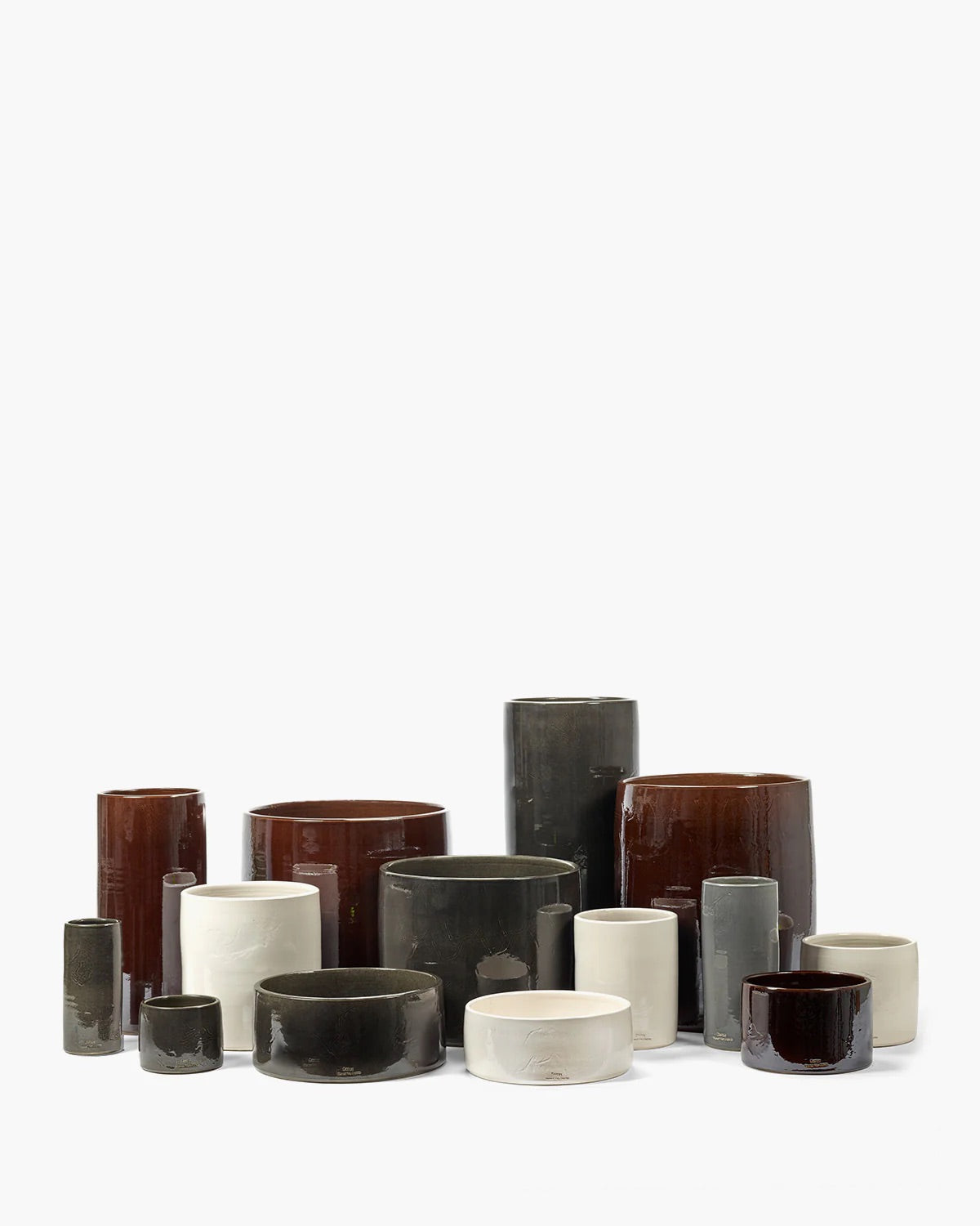 Blomsterpotte 01 brown vaso