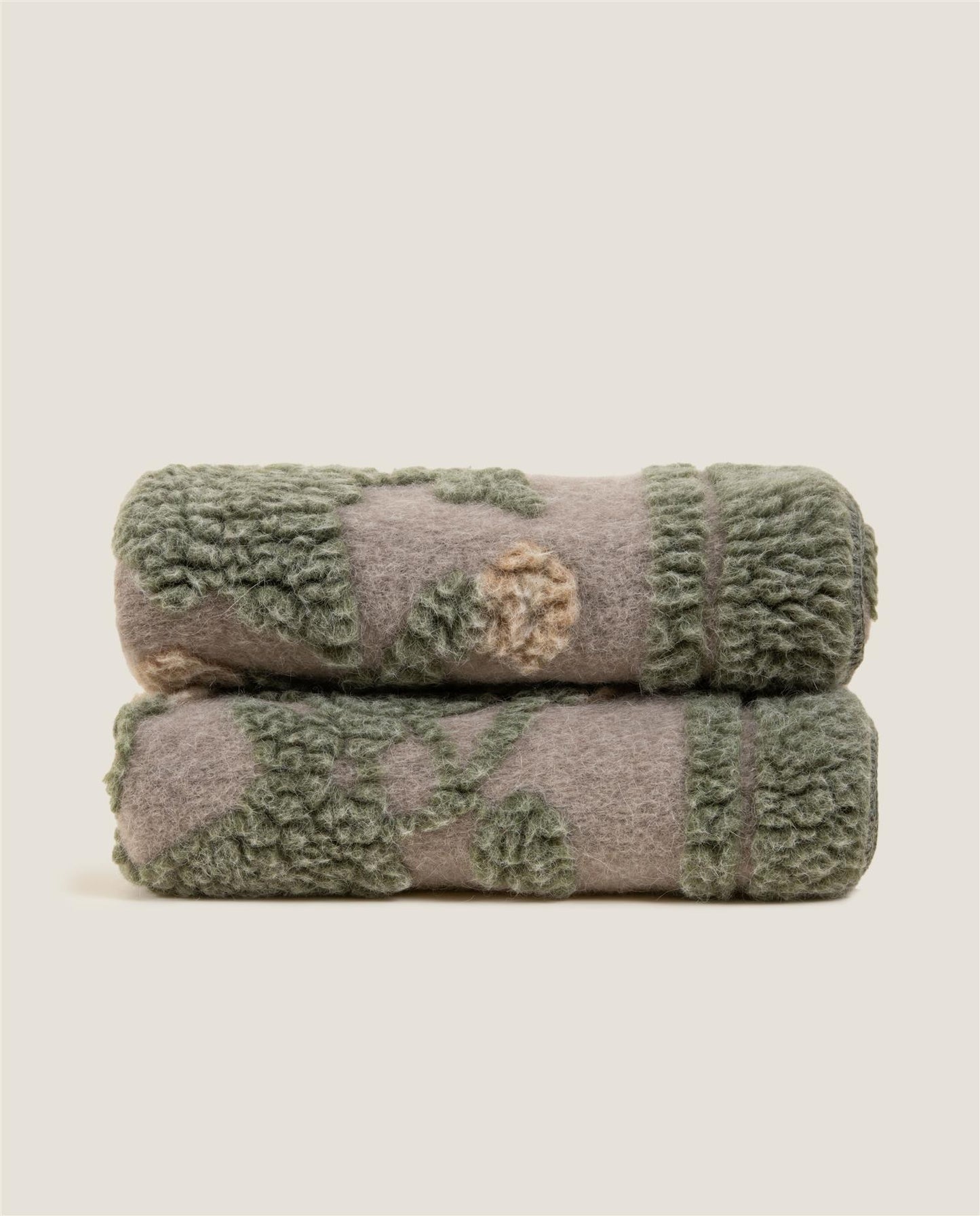 Boiled Wool Harmony Green pledd, 150x190
