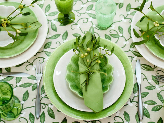 Oyster skål 18x16 cm, green