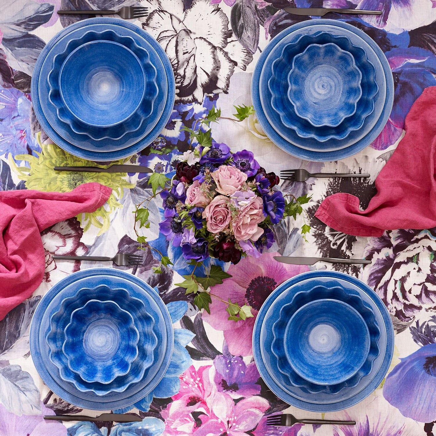 Basic Tallerken 25cm, Lyseblå