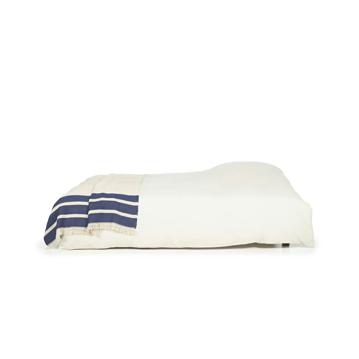 Marina stripe linpledd 120x240 cm, Indigo