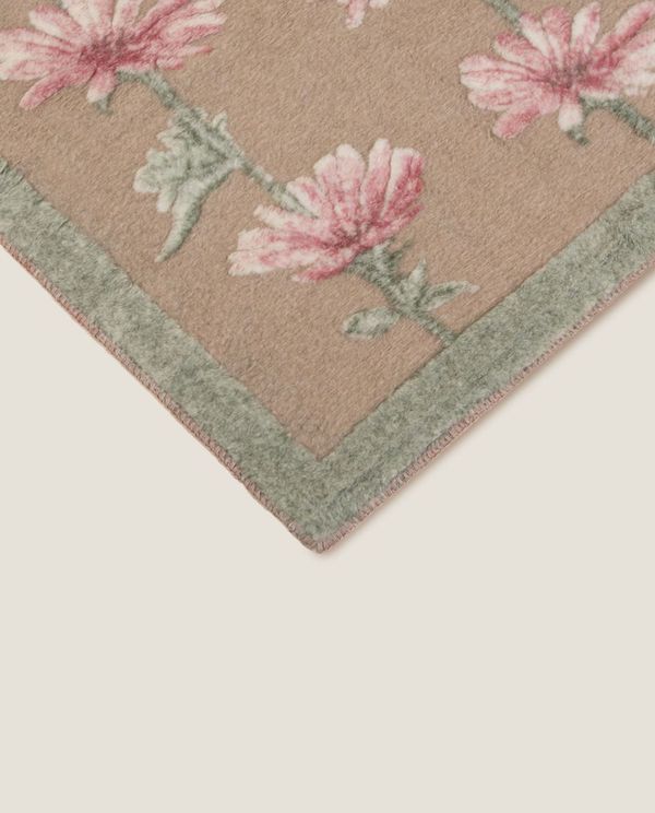 Boiled Wool Chicory pink pledd, 150x190