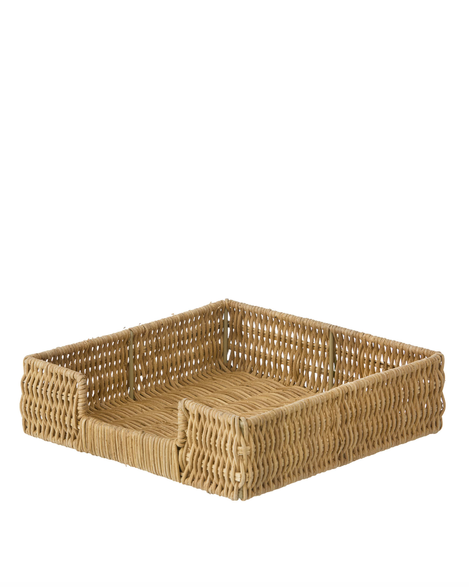 Serviettholder natur 22x22 cm