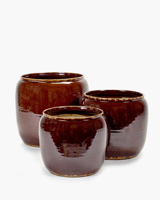 Costa blomsterpotte XS, Brun