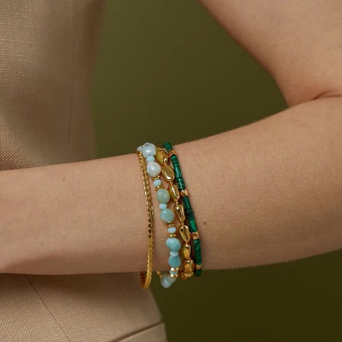 Flat twist chain armbånd
