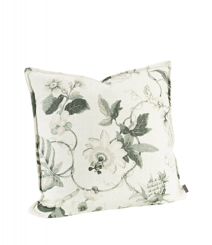 Mabelle Putetrekk 50x50cm, Offwhite/Green