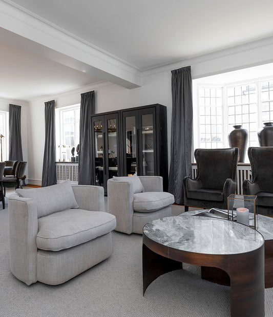 Joan svingbar loungestol, Quiet Natural