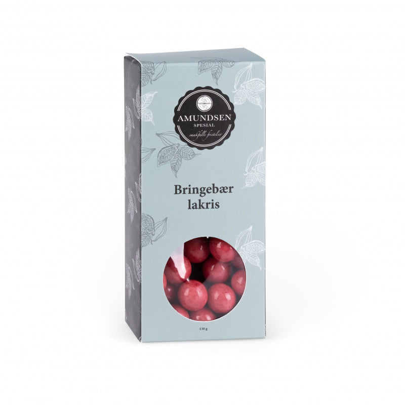 Bringebær lakris 130g
