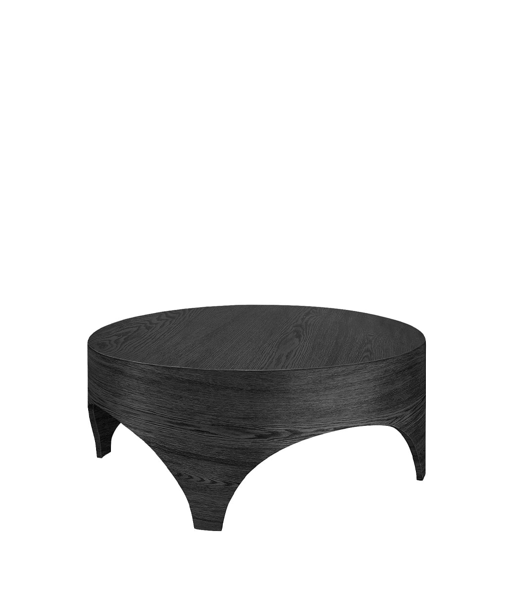 Owen sofabord Ø90 cm, sort