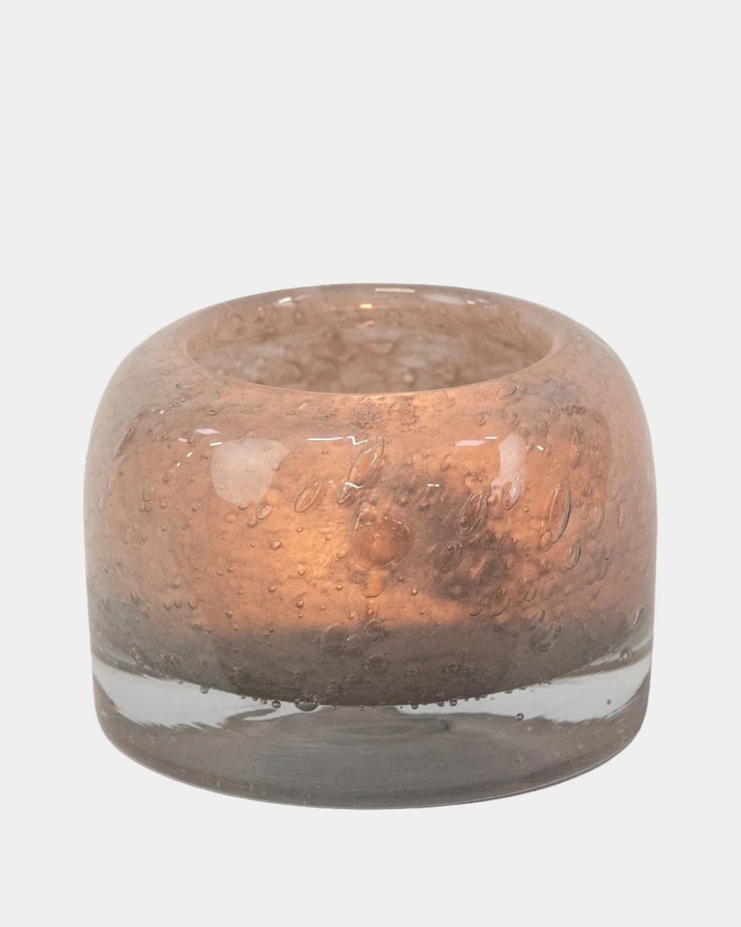 Leah lysholder grå, 11 cm