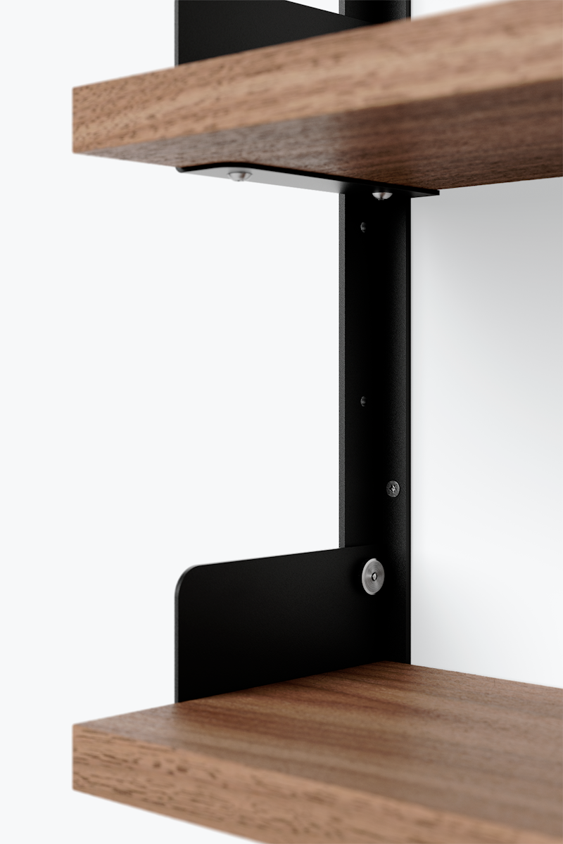 Tea Vegghylle, Walnut / Black