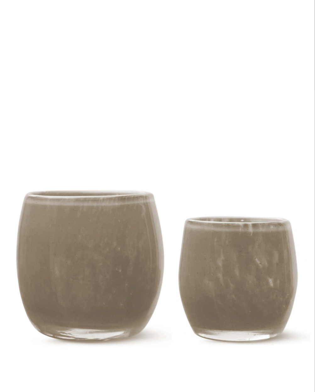 Goya telysholder 8x8cm, beige