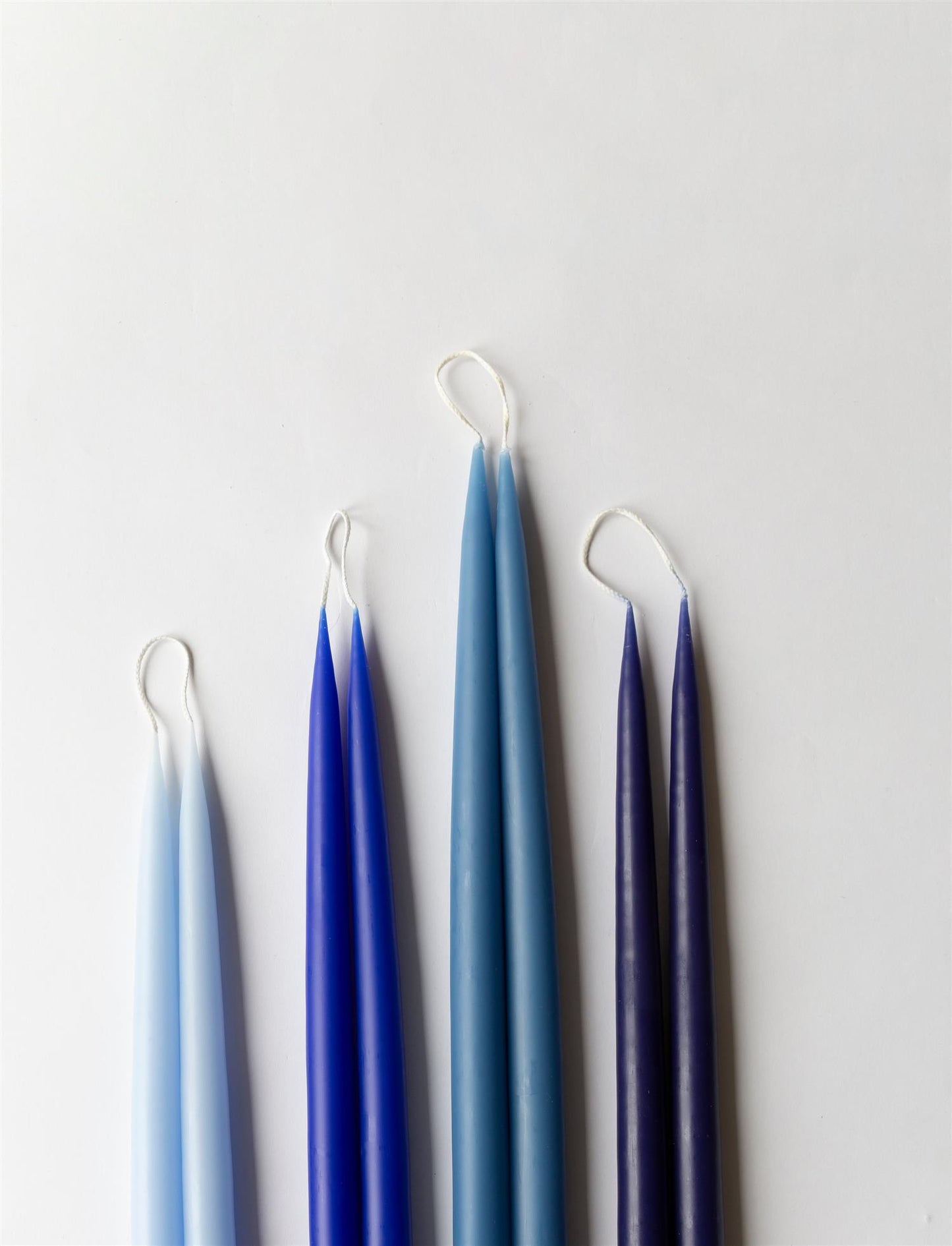Hånddyppet stakelys 2-pk, Marine Blue