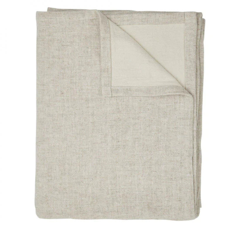 Nordic Linen duk, 130x250cm, beige