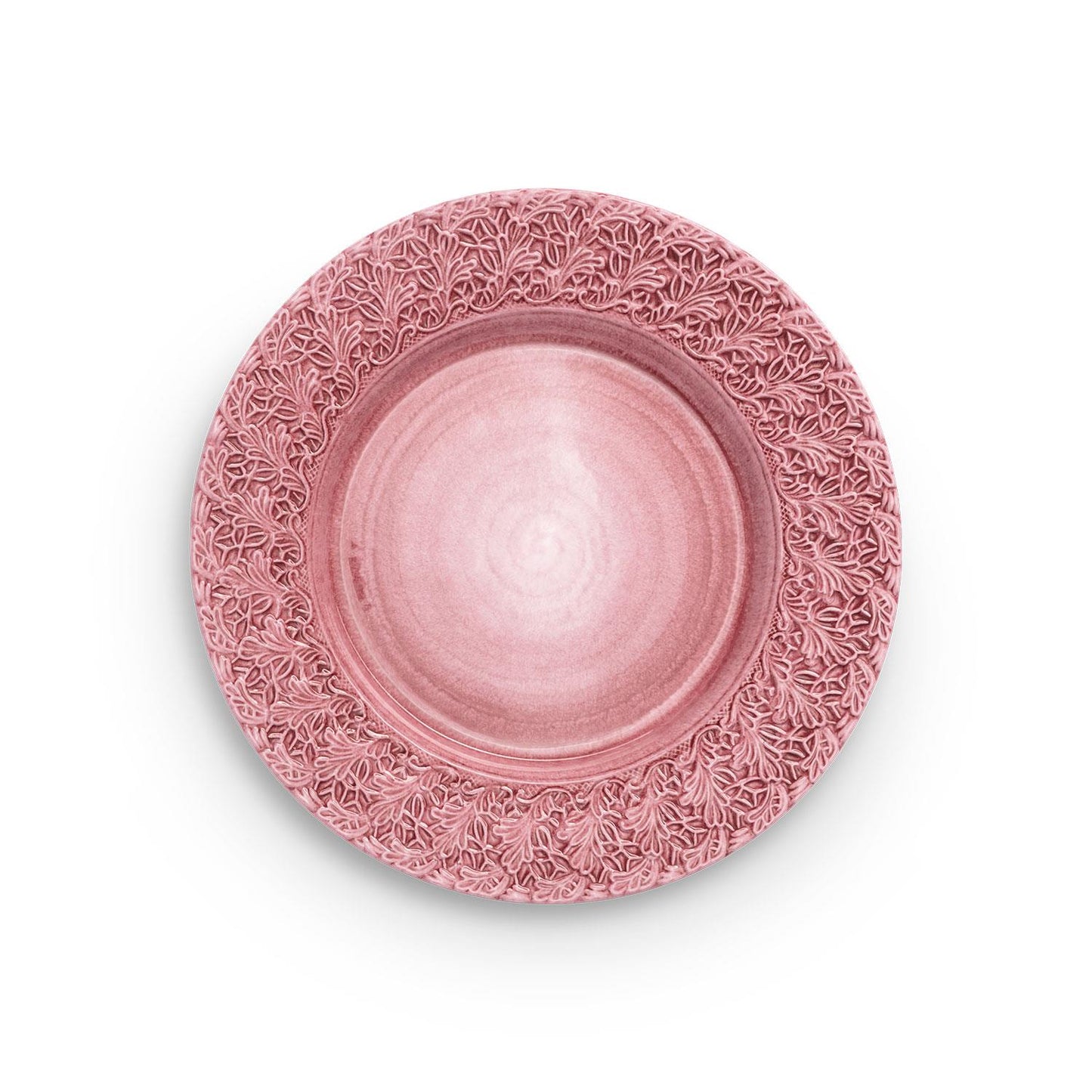 Lace tallerken 32 cm, Lys Rosa