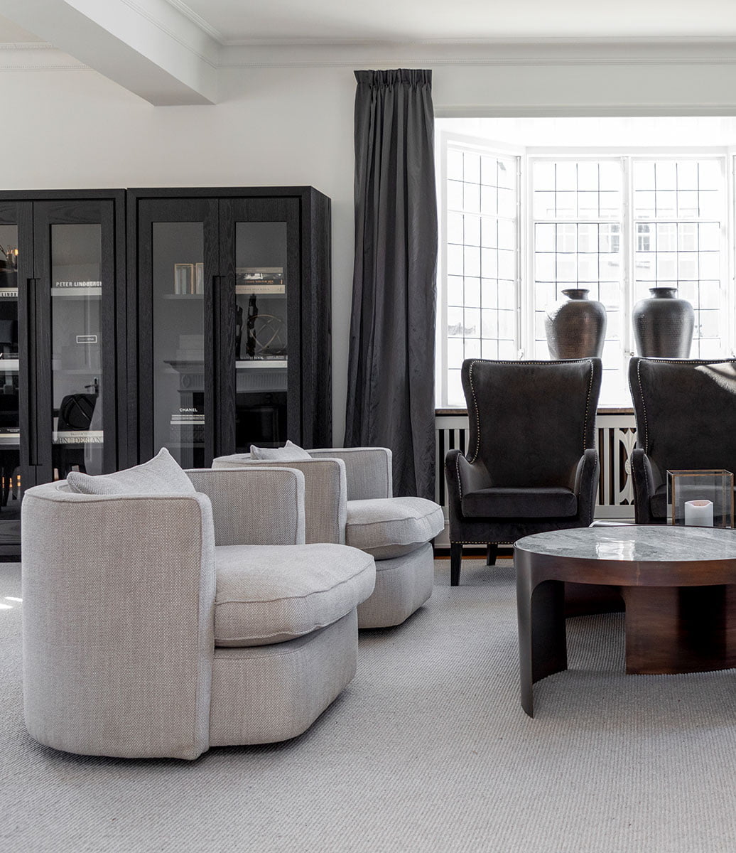 Joan svingbar loungestol, Quiet Natural