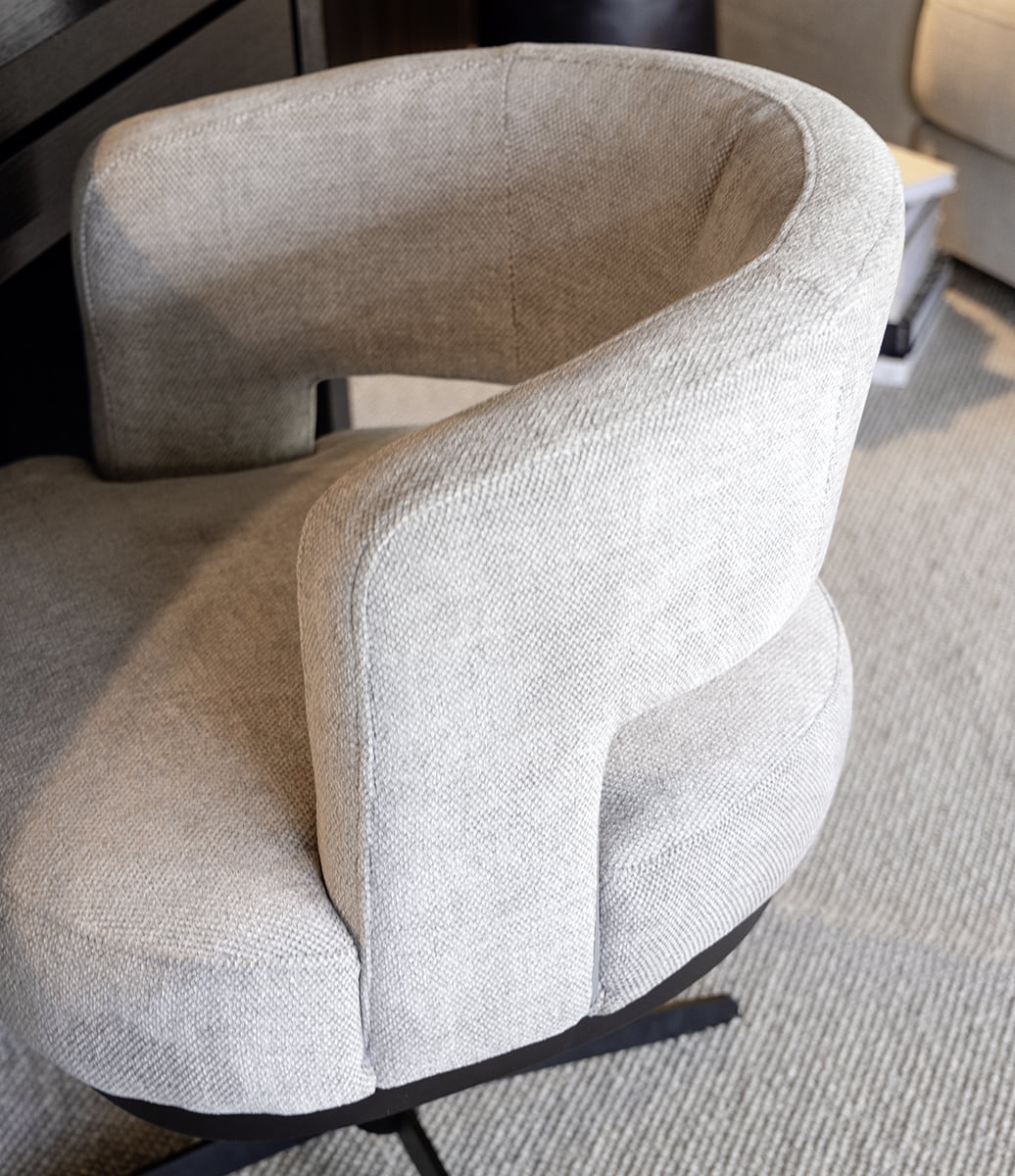 Atlanta swivel stol, Haze Cream