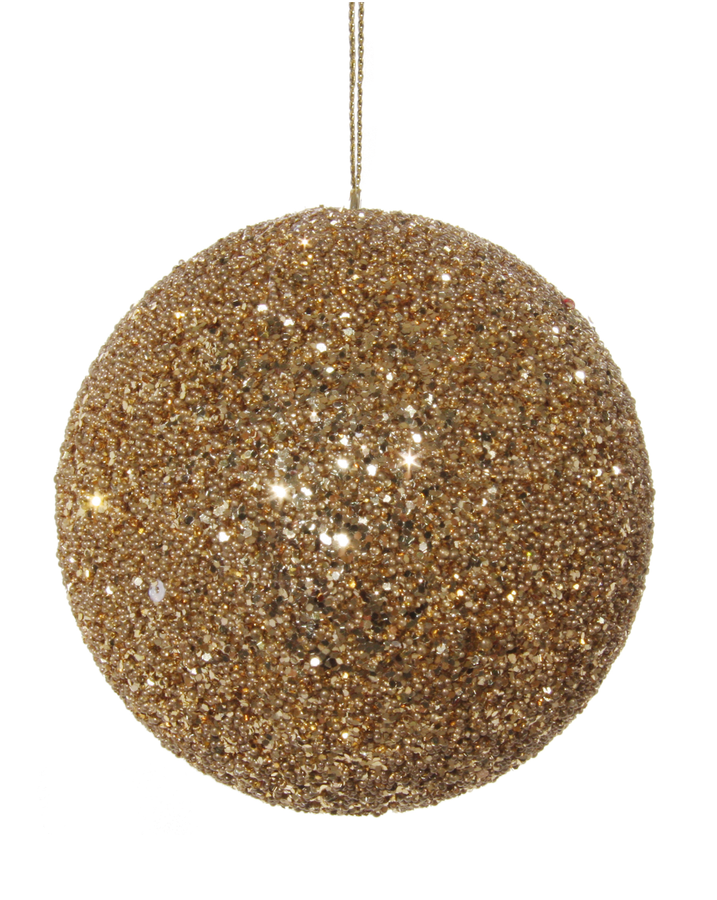 Julekule 10cm, Mørkegull
