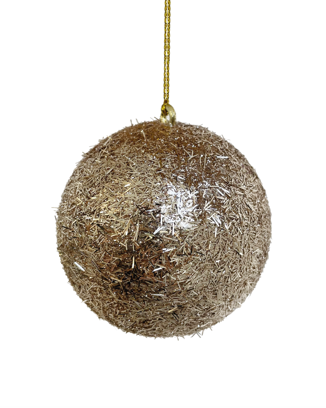 Julekule Tinsel Ball Champagne 8 cm