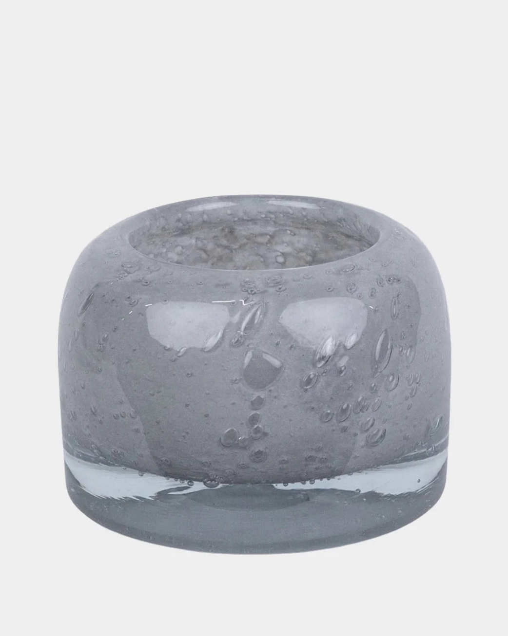 Leah lysholder grå, 11 cm