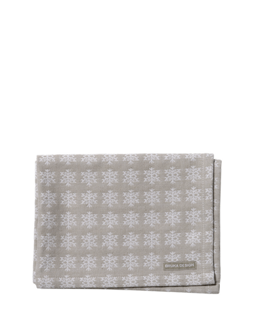 Kjøkkenhåndkle snøfnugg, grå