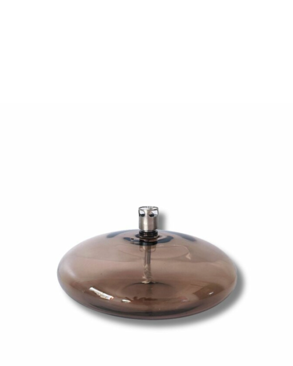 Oljelampe Disc champagne brass, Small