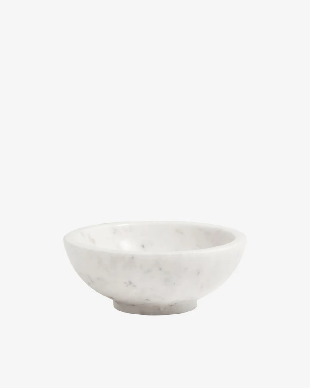 Marble skål i marmor, hvit