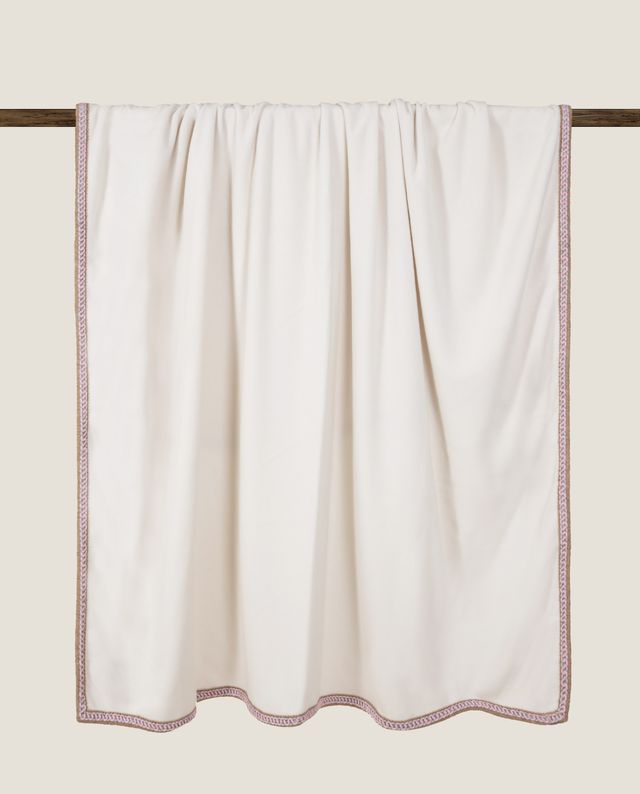 Soft bamboo Neve fringe pledd, 160x200