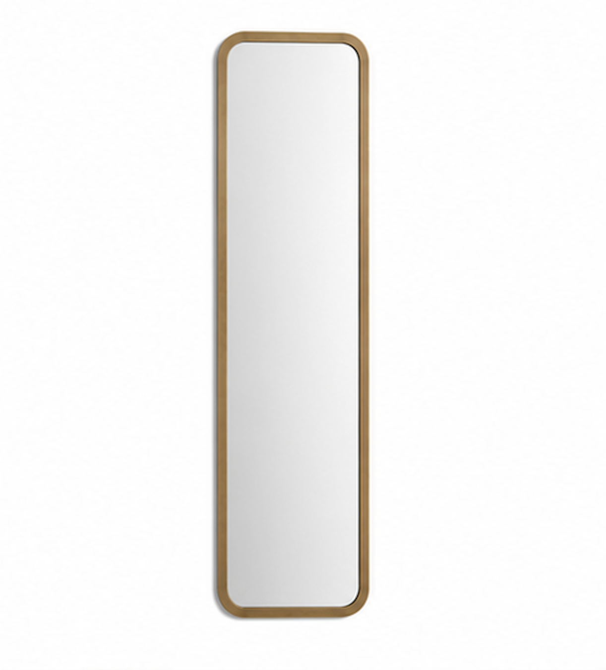 Speil vintage square brass 31x153 cm