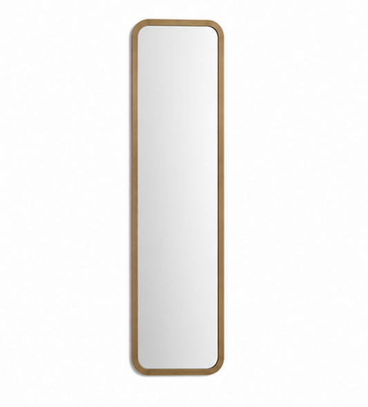 Speil vintage square brass 31x153 cm