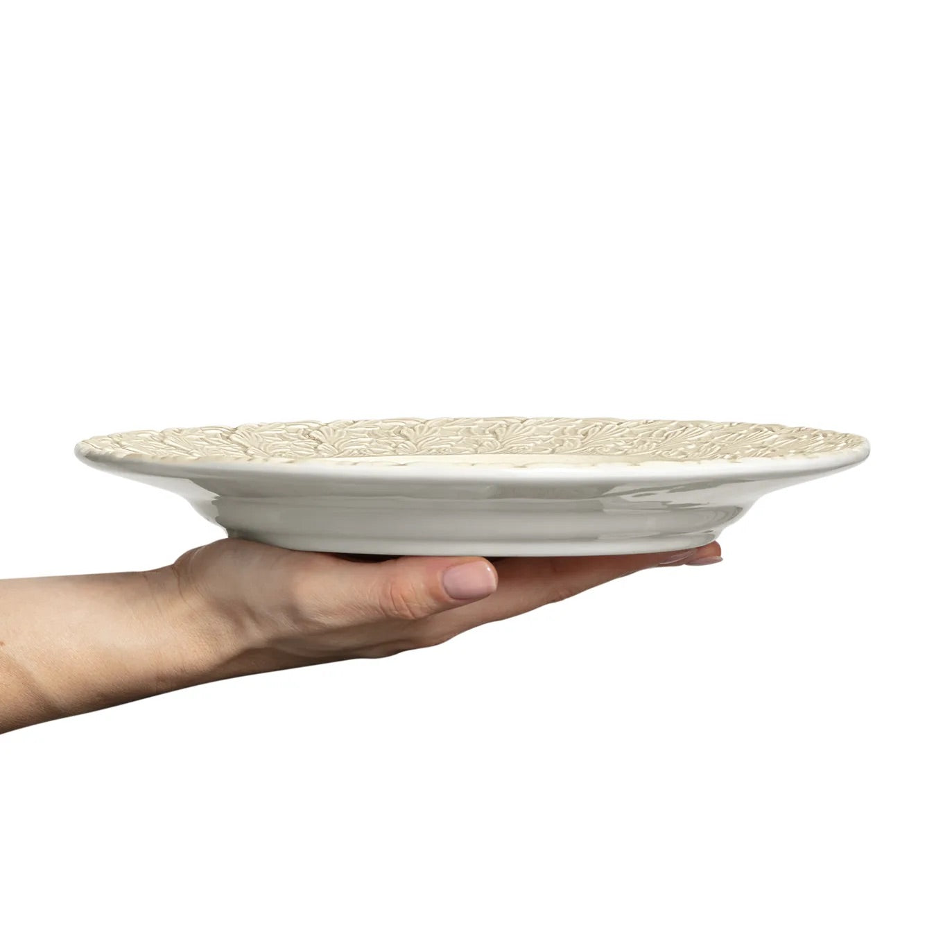 Lace Tallerken 25cm, Sand